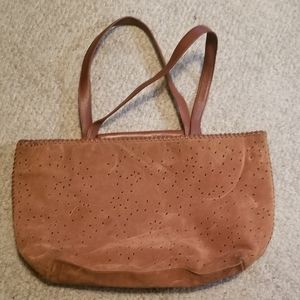 Kenneth Cole NY Brown Suede Tote